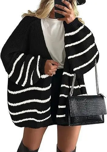 Louie Sand Oversized Knit Cardigan